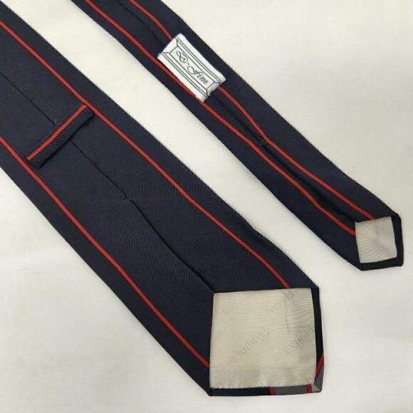 VITALIANO PANCALDI SILK TIE LUXURY BLACK RED ART DECO ABSTRACT PATTERN 3.25" - Picture 2 of 2